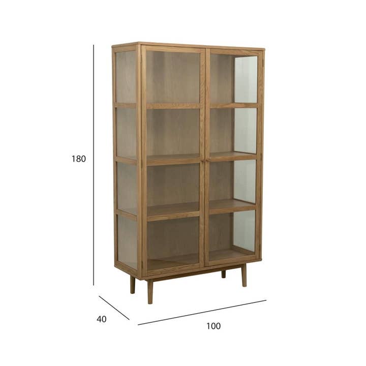 Furnhouse - Wholesale Cabinet - 2-Door Display Cabinet Svendborg - Natural Oak9