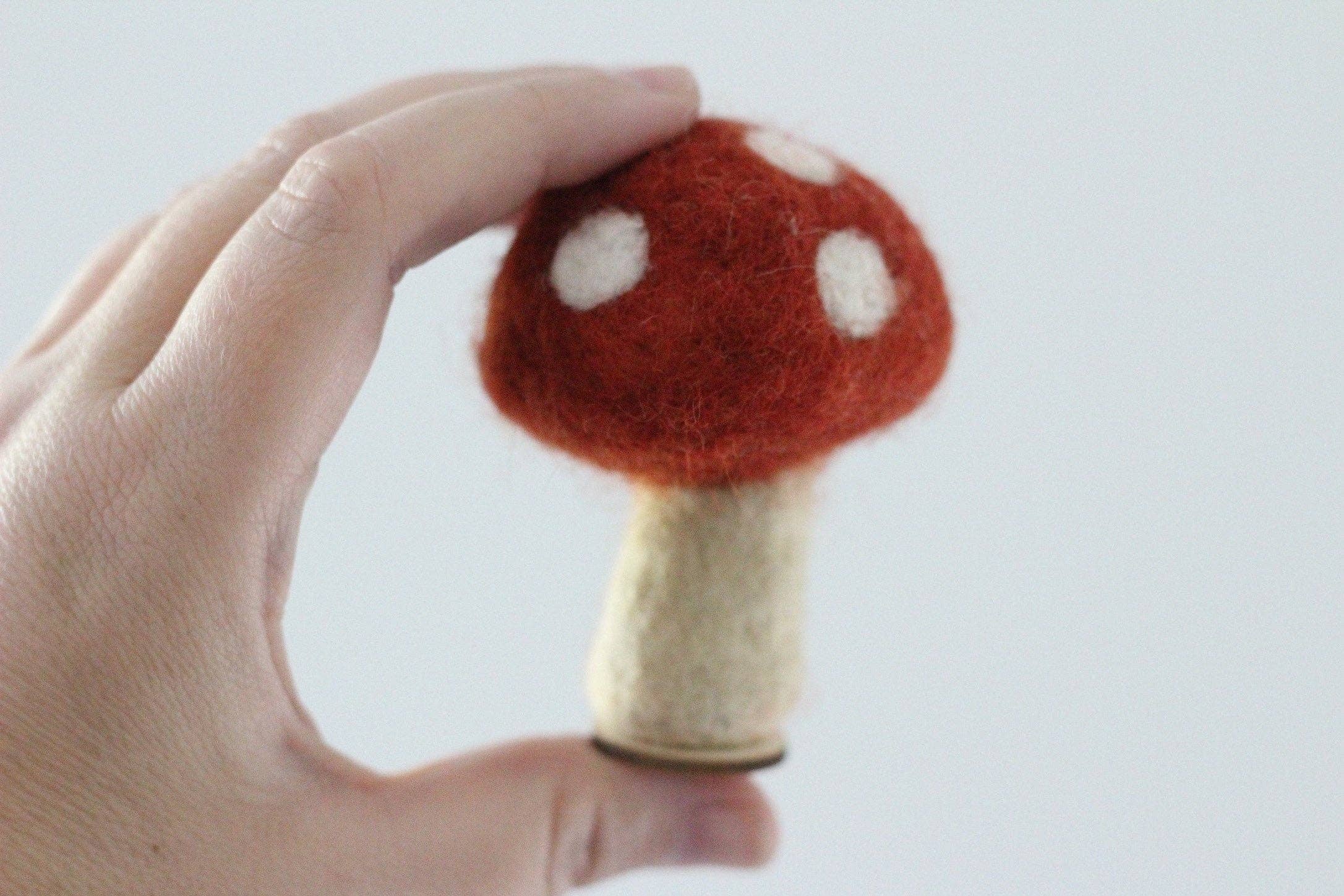 Sheep Farm Felt - Wholesale Decorative Tabletop Object - Woodland Mushrooms | Set of 62