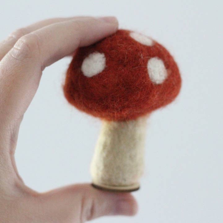Sheep Farm Felt - Wholesale Decorative Tabletop Object - Woodland Mushrooms | Set of 62