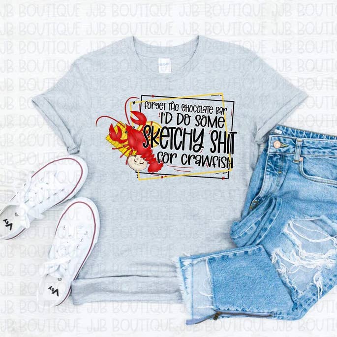 Croquis Louche Pour T-shirt Écrevisse pour la vente par Rockin’ 5A Apparel