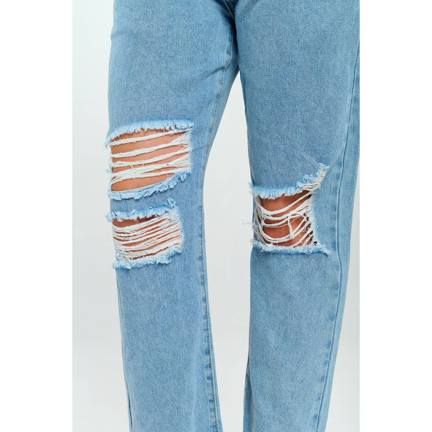 Blue Turtle - Wholesale Jeans - Women's - Fringe 90's High Rise Mom Jean Double Waistband Med DH210710