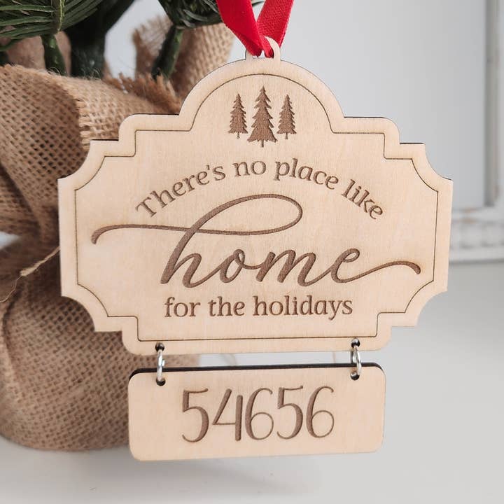Personalized No Place Like Home Ornament for wholesale by Chelsea Brandt Creations