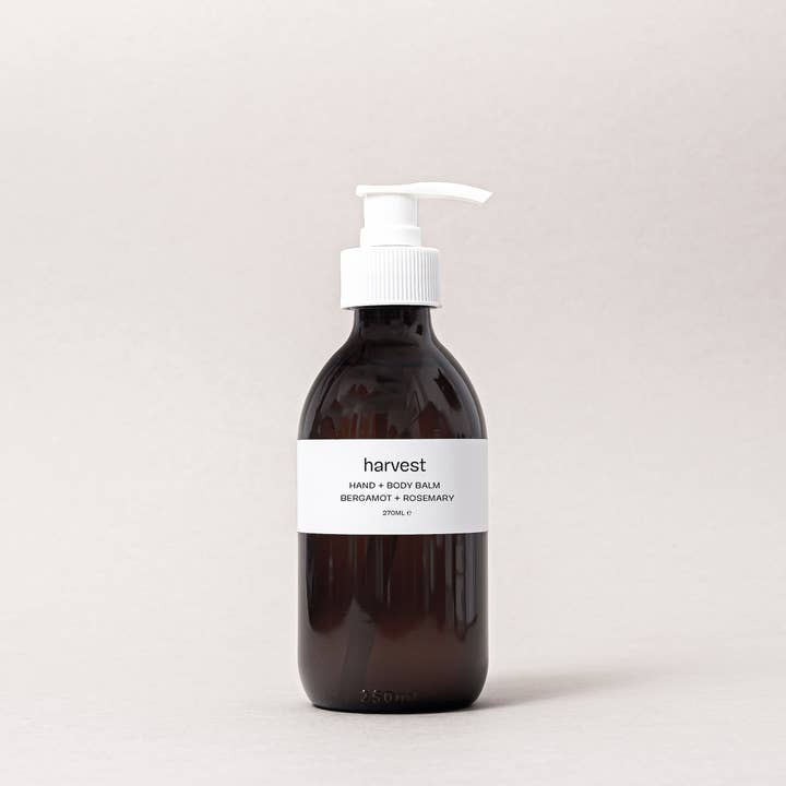 Bergamot + Rosemary Hand/Body Balm for wholesale by Harvest Skincare