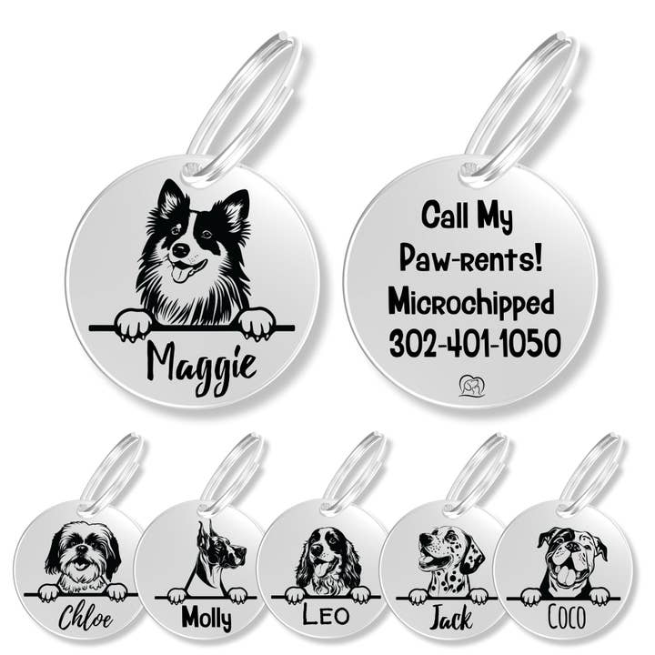 PawFurEver - Wholesale Pet identification tag – Dog - Personalized Breed Dog Tag (Shtlan Sheepdog)