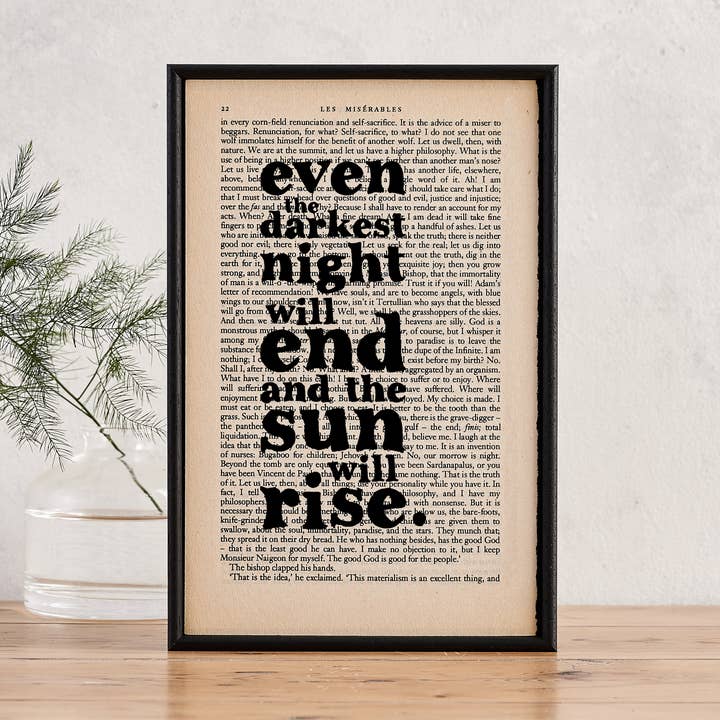Les Miserables Framed Quote Print and other Purchase Wholesale les miserables. Free Returns & Net 60 Terms on Faire trending on Faire.