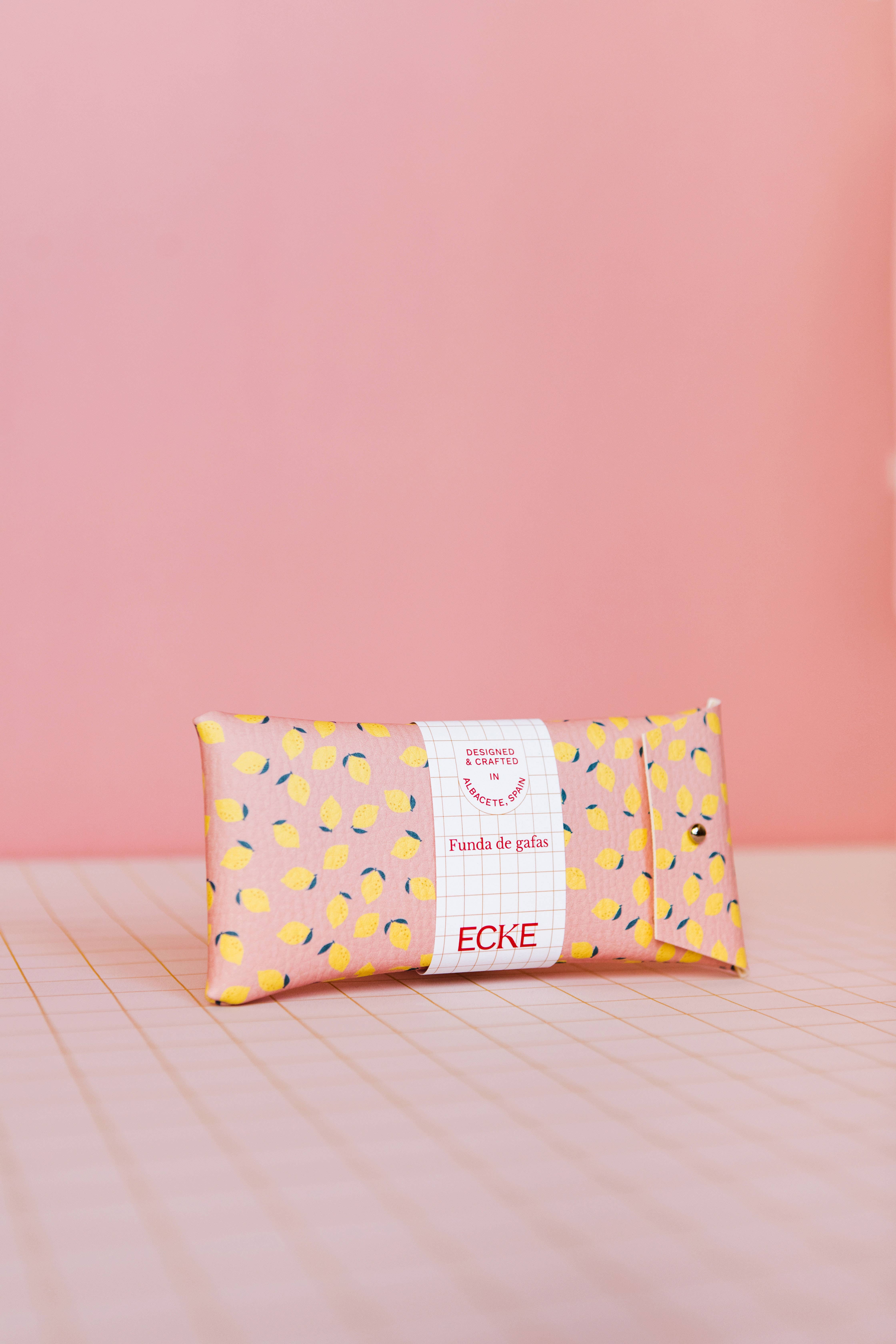 ECKE - Wholesale Eyewear Cases & Holders - Women's - Limones Pink Sunglasses & Glasses Case1