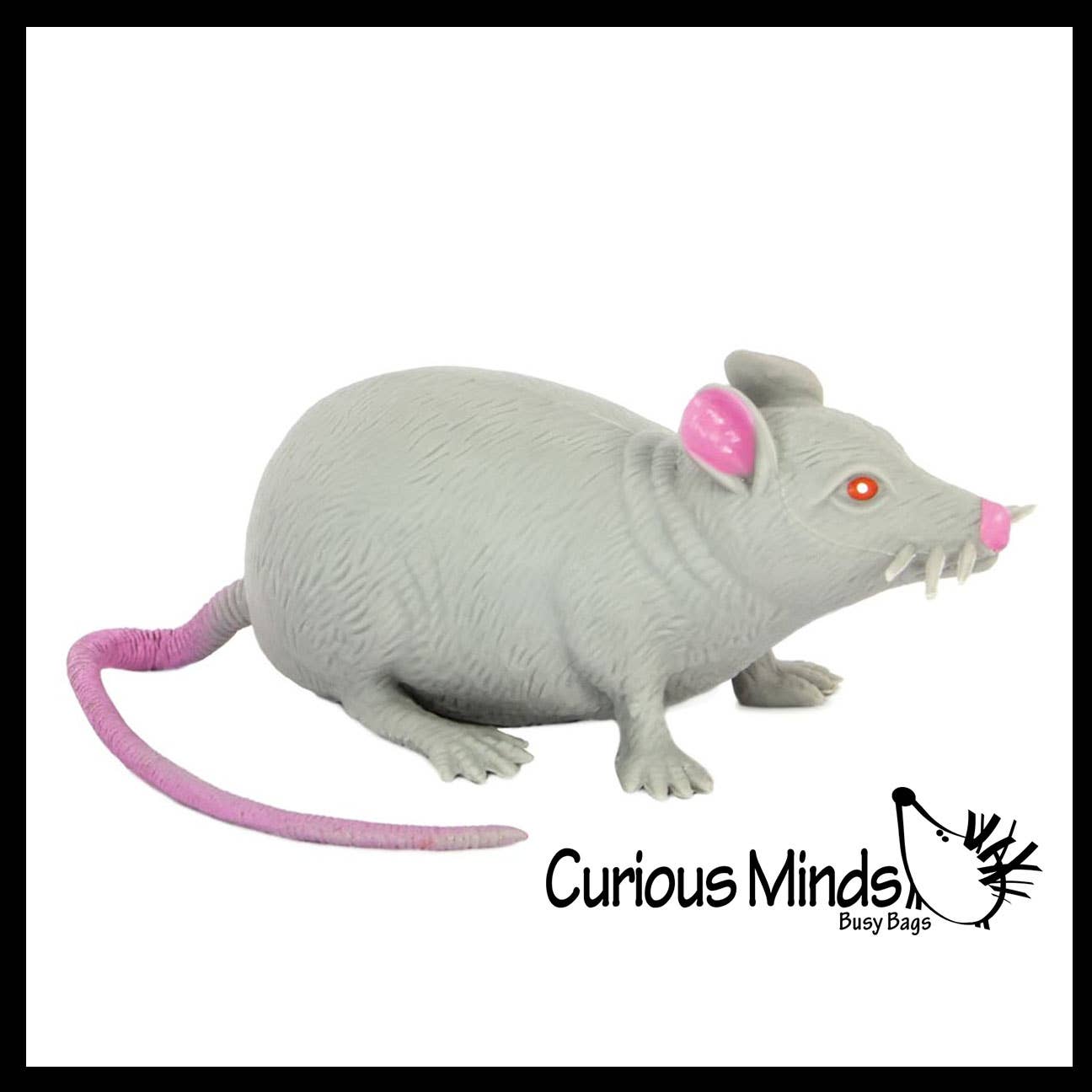 Curious Minds Toys - Wholesale Squishy Toy - Kids & Baby - 1 Rat Stretchy Sand Filled Mouse -Gross Sensory Fidget Toy M7