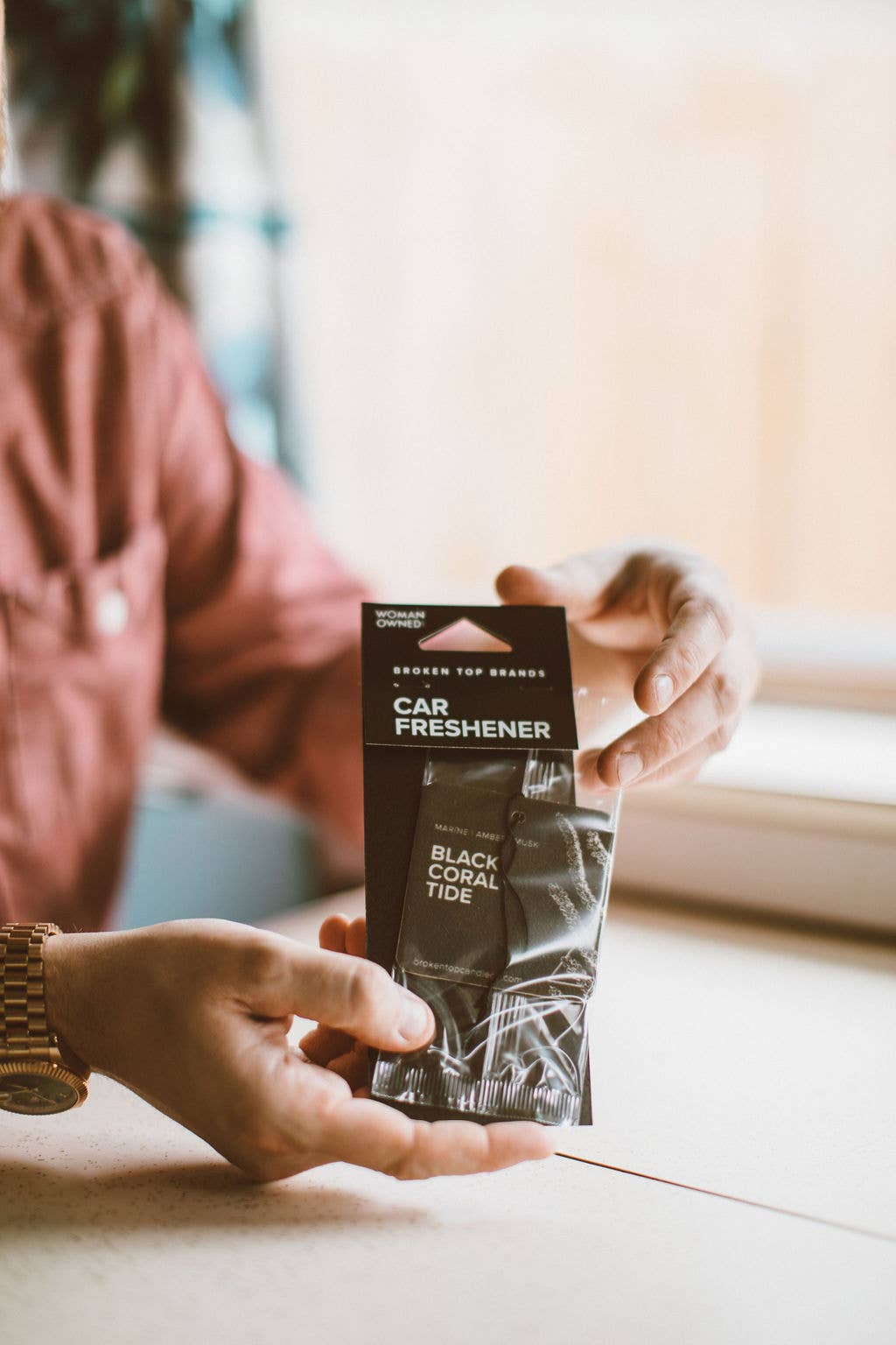 Broken Top Brands - Wholesale Luchtverfrisser voor in de auto - Uniseks - Zwarte Koraal Getijde Auto Luchtverfrisser2