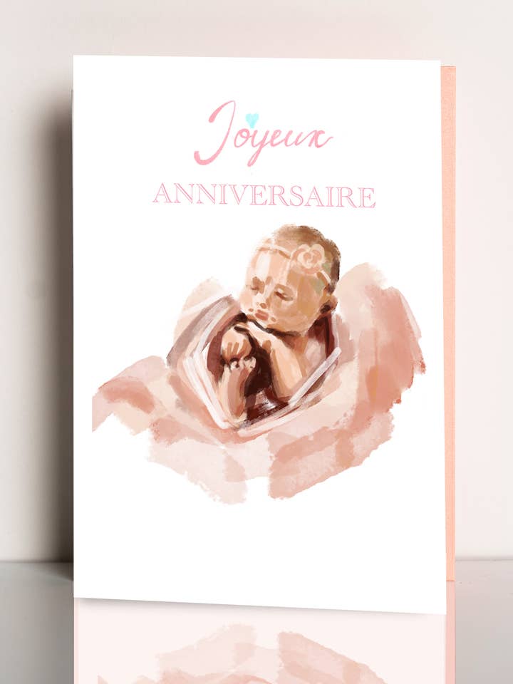 Aquarell-Geburtstagskarte für den Großhandel von MonArtBuro