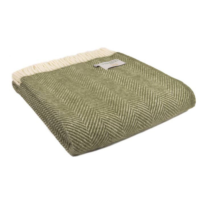 Tweedmill Textiles - Wholesale Throw Blanket - Fishbone Pure New Wool Throw5