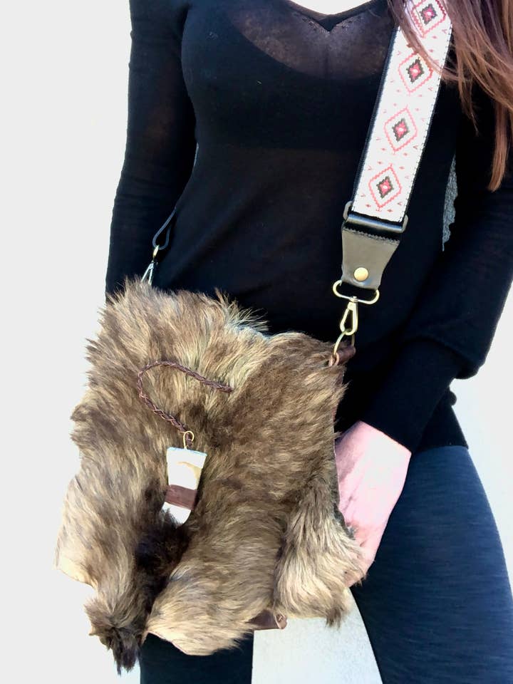 Mala Gage LG Crossbody # 026 por atacado de 1 Hide Bags