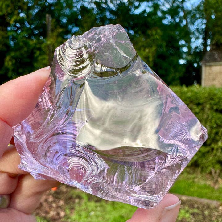 Pink andara crystal rough andara Valentine stone by elf gems for wholesale by Elf Kendal Hippies