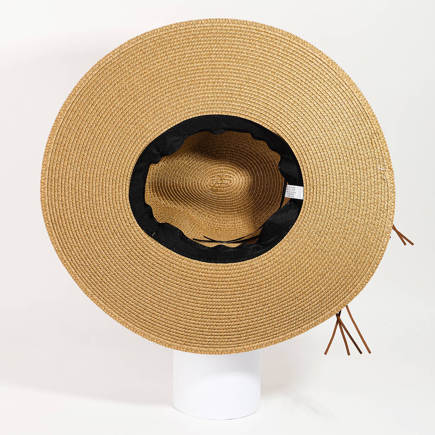 Collections by Fame Accessories - Wholesale Straw Hat - Women's - Beaded Leather Band Straw Hat3