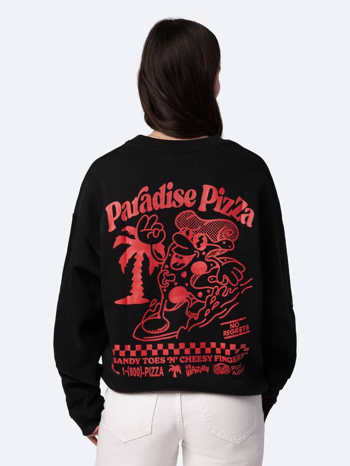 Sort Paradise Pizza Sweater - Sort for engroshandel på Faire