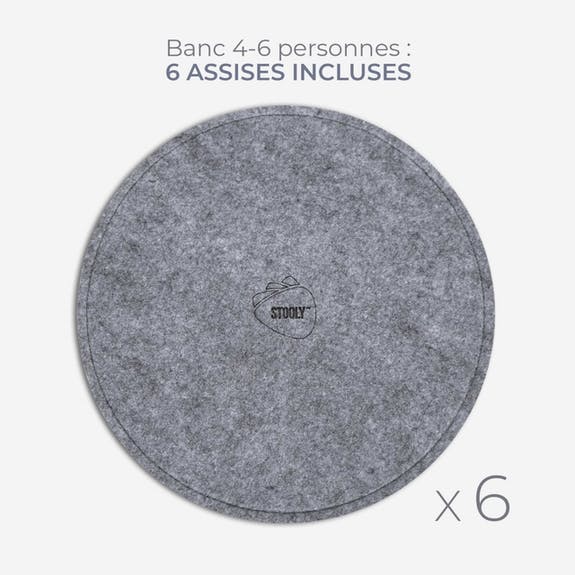 Stooly - Vendita all'ingrosso Sgabello - Panca allungabile marrone per 6 persone8