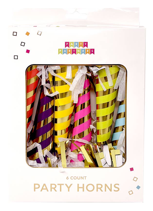 Party Partners - Wholesale Party Favor - Striped Party Horns