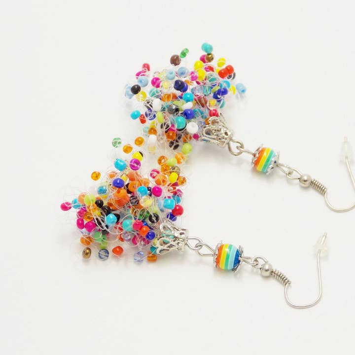 Ninolia – Großhandel Ohrhänger – Lustiges Geschenk Bunte Ohrringe Lesbische Ohrringe Regenbogenohrringe Lustige Ohrringe Gay Parade Lgbt Ohrringe Perlengewebte Ohrringe skurrile Ohrringe4