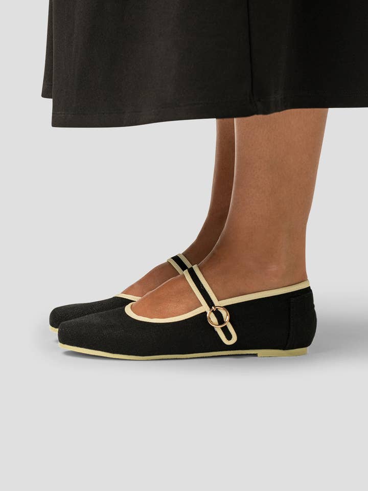 Paez – wholesale Lågskor - Dam – MARY JANE LINNE SVART - KVINNA