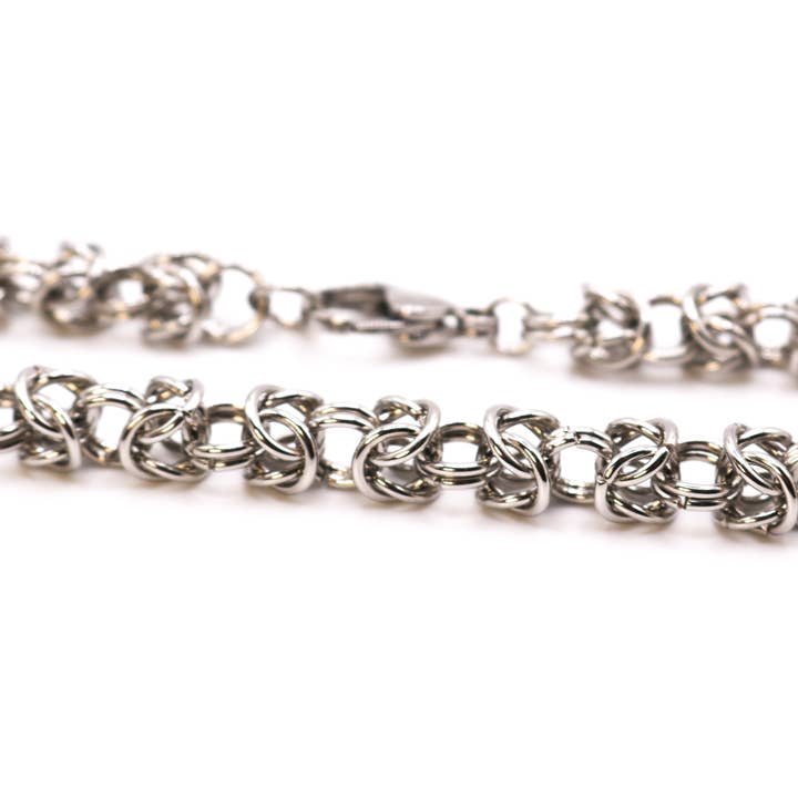 Synthetic Youths - Wholesale Choker/Collar - Byzantine Stainless Steel Chainmaille Choker5