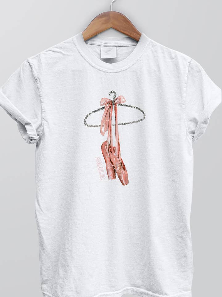 T-shirt graphique vintage COQ-1 Coquette Ballerina Shoes pour la vente par NTITEES INC