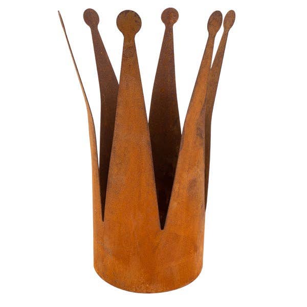 Rostikal - Vendita all'ingrosso Decorazioni da tavolo - Corona decorativa in metallo Edelrost stretta | decorazione da giardino | decorazione vintage