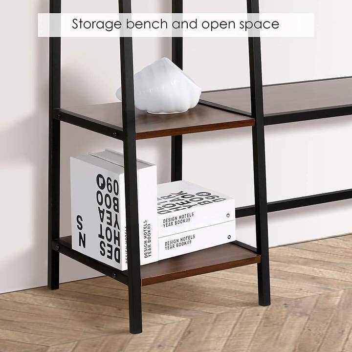 Above Edge - Venta al por mayor Percheros - Perchero zapatero, entrada, pasillo, árbol con estantes de 4 niveles