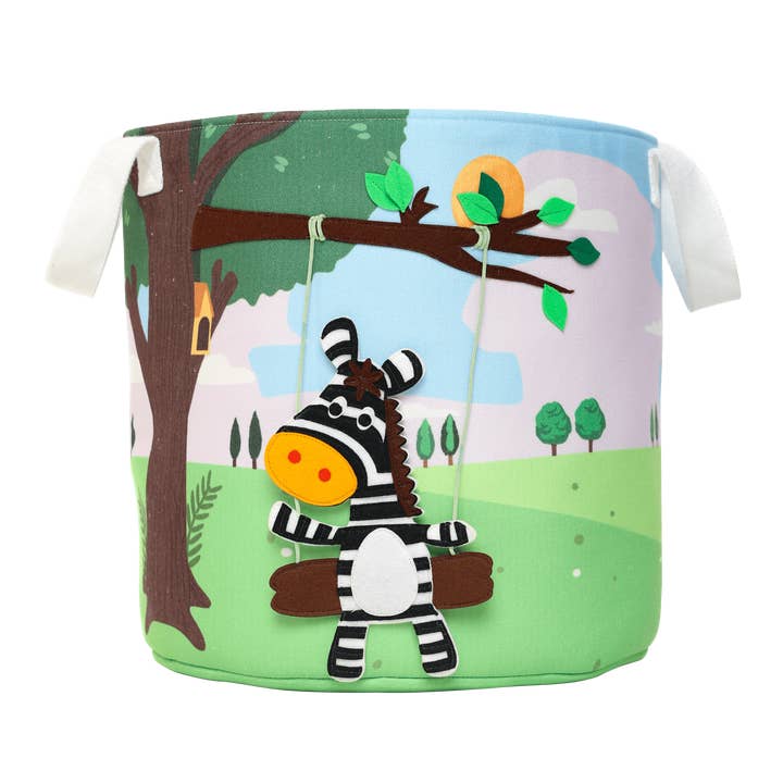 Zebra - Aufbewahrungsbox (rund) für den Großhandel von Jolly Designs GmbH