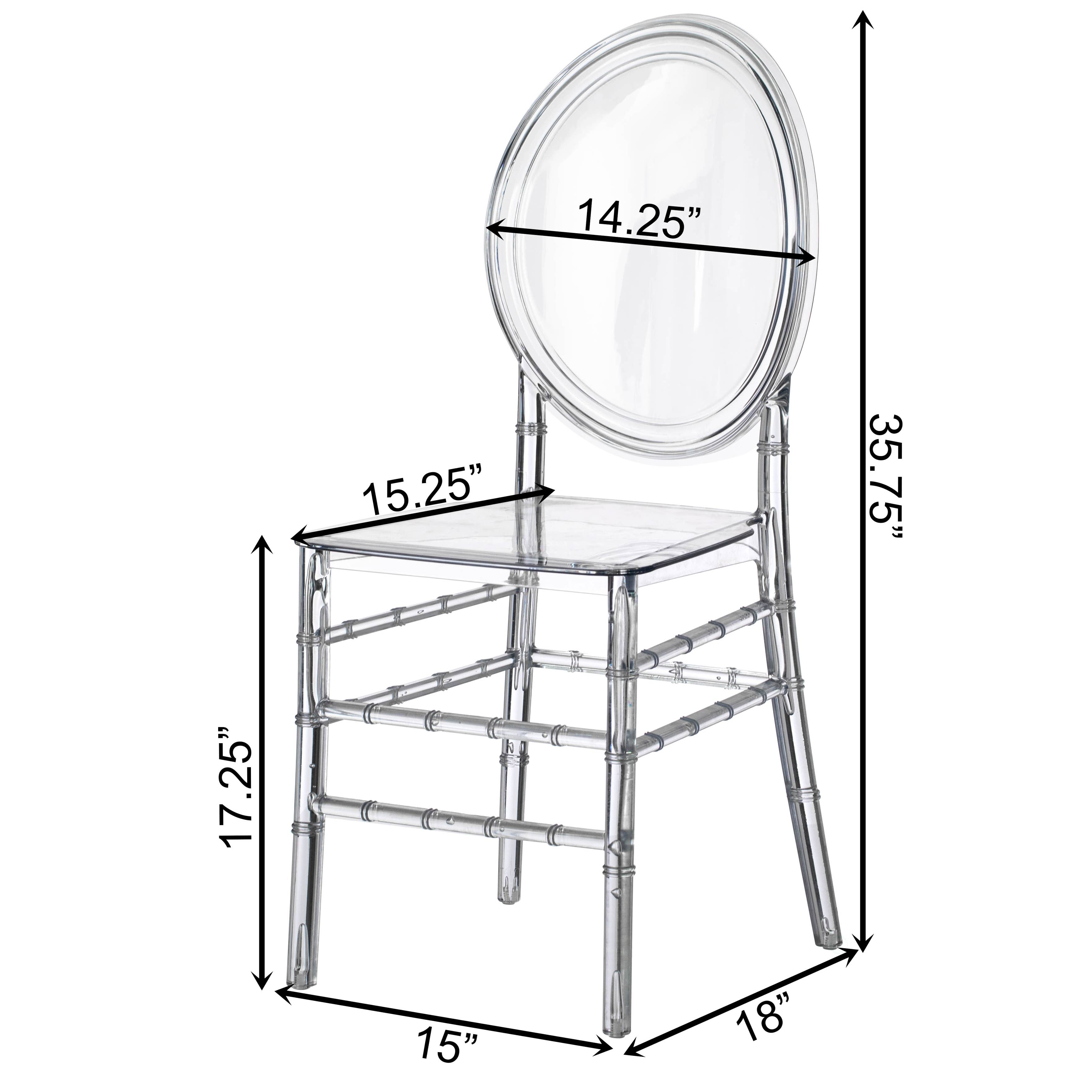 Quickway Imports - Wholesale Chair - Modern Florence Stackable Crystal Ice Chair, Acrylic Seating5