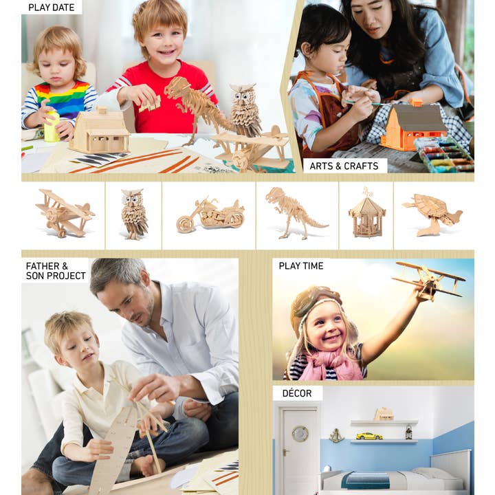 Cota Global - Wholesale Puzzle - Kids - 3D Puzzles - Farm Barn4