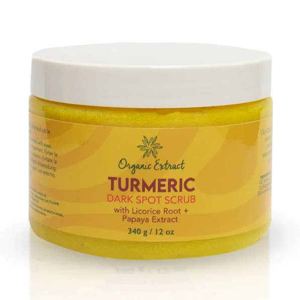 Organic Extract Turmeric Dark Spot Scrub 12oz for wholesale by Mitchell Brands