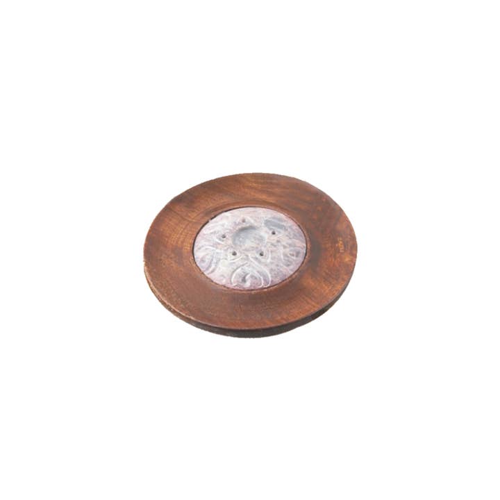 Designs by Deekay Inc. - Wholesale Incense Holder - Wood and Stone Incense and Cone Holder (4 in.)