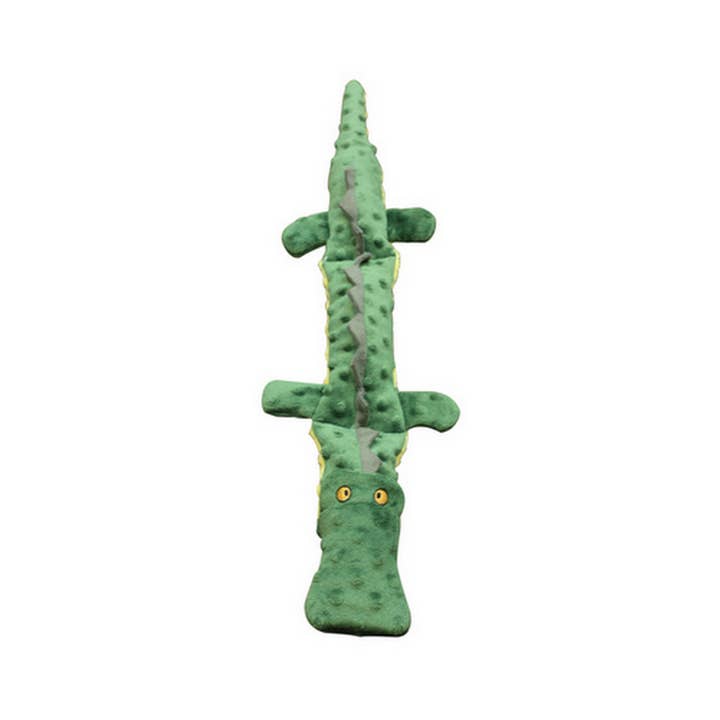 King Wholesale Pet Goods - Wholesale Pet Toy - Dog - Skinneeez Extreme Triplesqueak Crocodile - 25 In