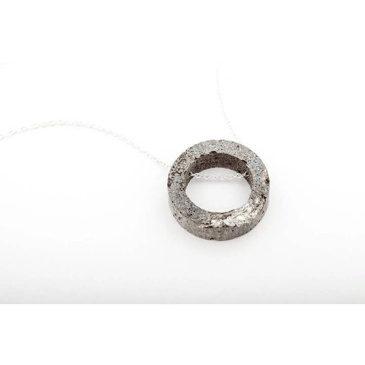 Concrete Fractured Necklace - Open Circle for wholesale by dconstruct