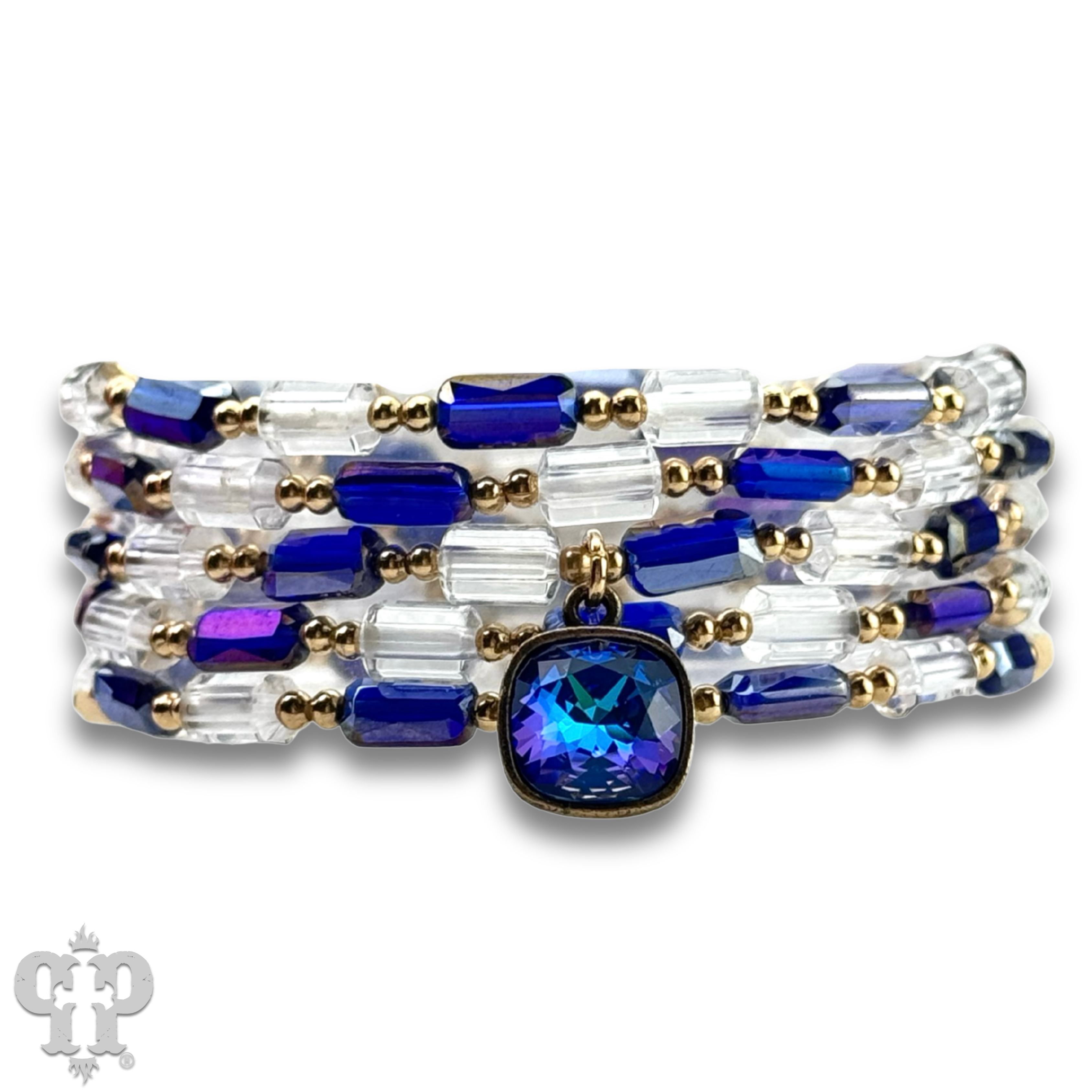 Pink Panache Brands - Wholesale Jewelry Set - Rectangle bead bracelet with Austrian crystal5