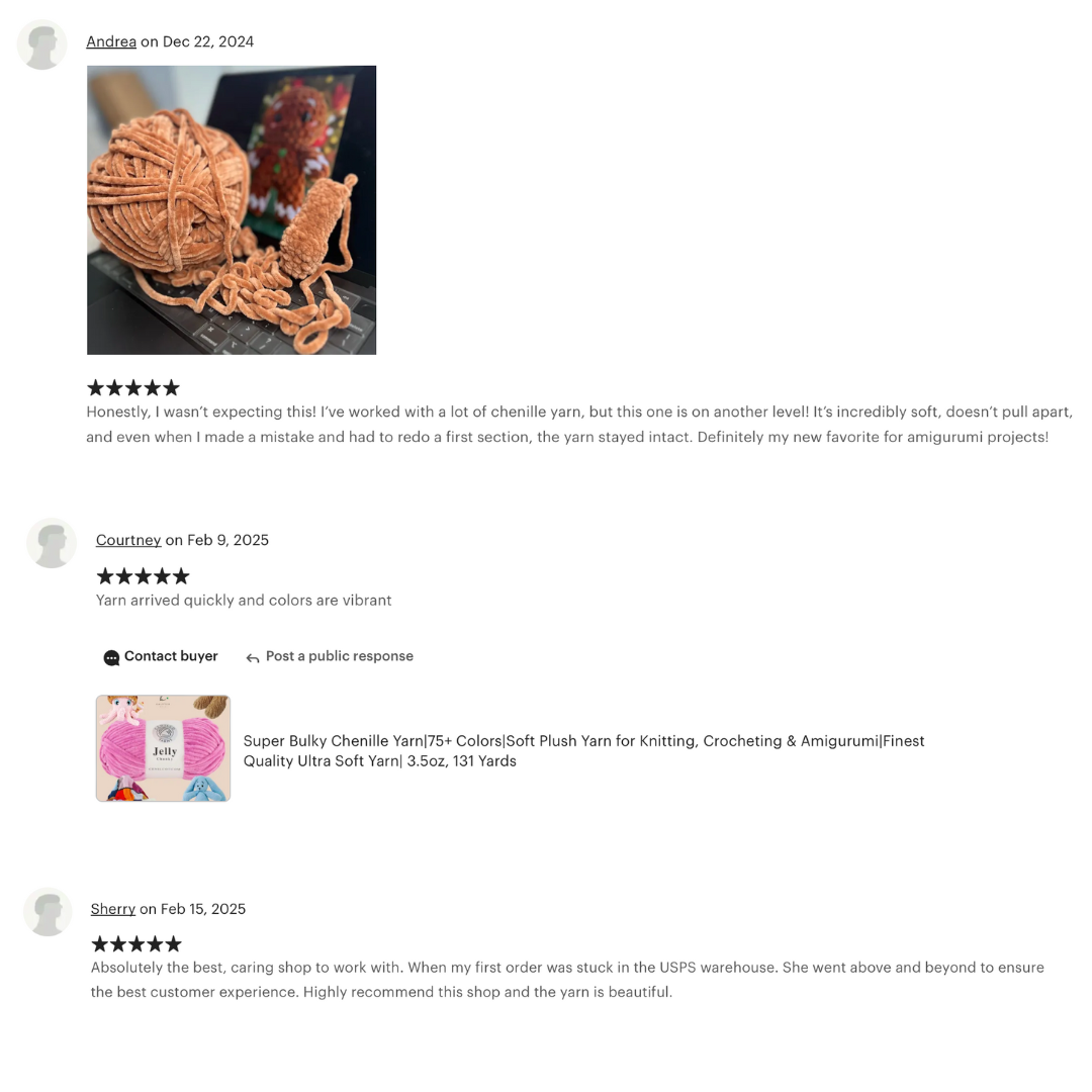 Kalpten LLC - Wholesale Yarn - Chenille Super Bulky Yarns|Finest Quality|75+ Colors Options10