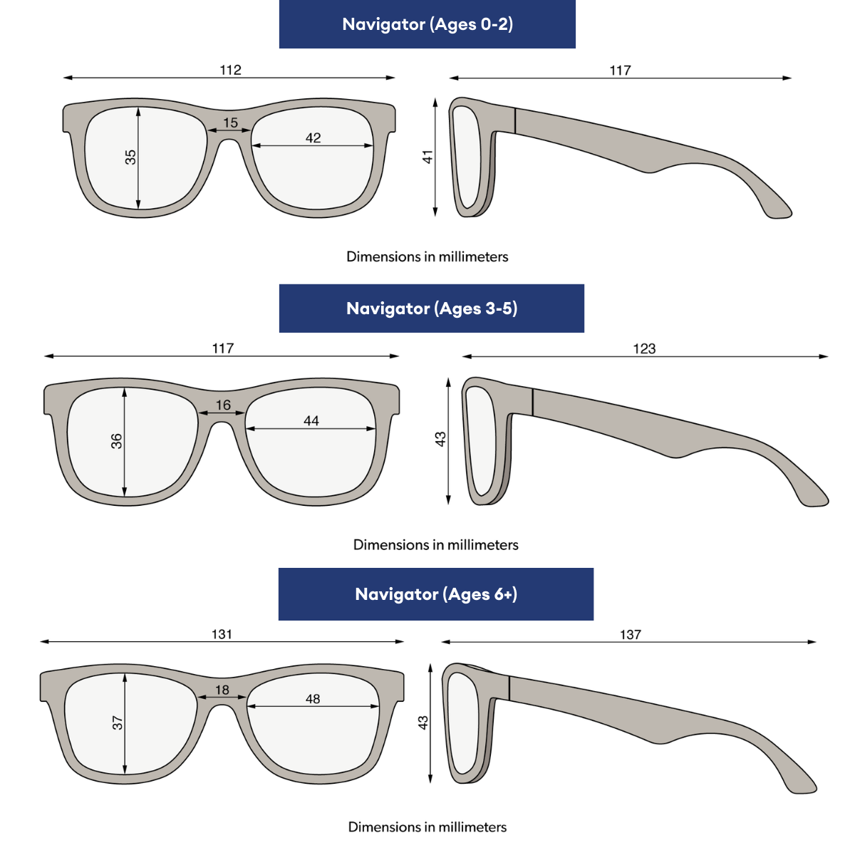 Babiators - Wholesale Sunglasses - Kids - Jet Black Navigator7