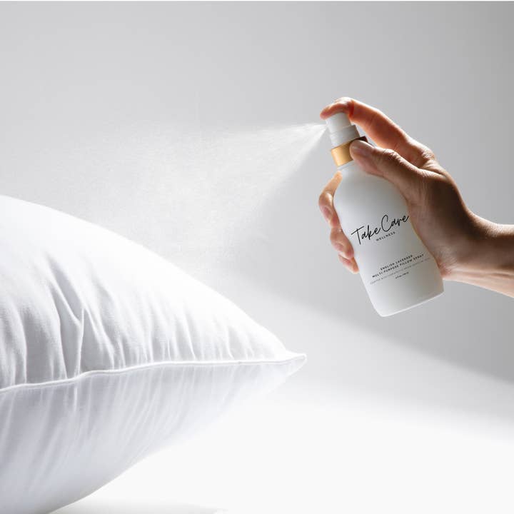 Take Care Wellness - Venta al por mayor Espráis para interior y ropa de cama - Spray de almohada English Lavender (botella de vidrio de lujo)