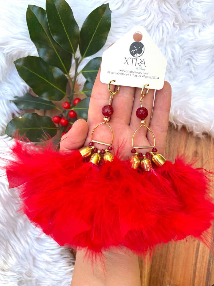 The Gerarda Earring - Ruby Red for wholesale by XTRA by Stacey