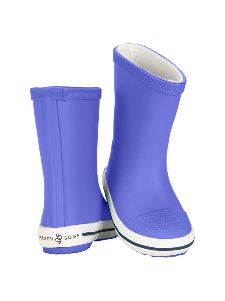 French Soda - Wholesale Rain Boots - Kids - Kids' Rubber Gumboot - Purple