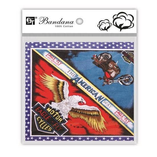 KT Supply – Großhandel Schlafhaube/Bonnet – Damen – Bandana-Print Baumwolle Harley-Davidson0