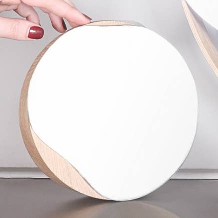Wooden cosmetic mirror PUDDLE - Oak wood and other Purchase Wholesale insumos cosméticos. Free Returns & Net 60 Terms on Faire trending on Faire.