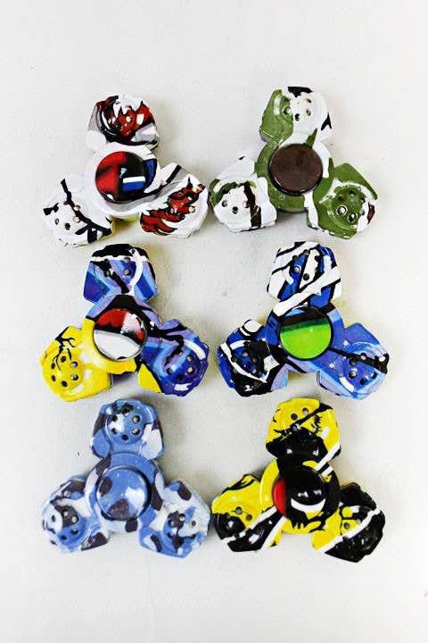 Cap Zone - Wholesale Fidget Toy - Kids - Mixed Pattern Hand Spinner Fidget Toys