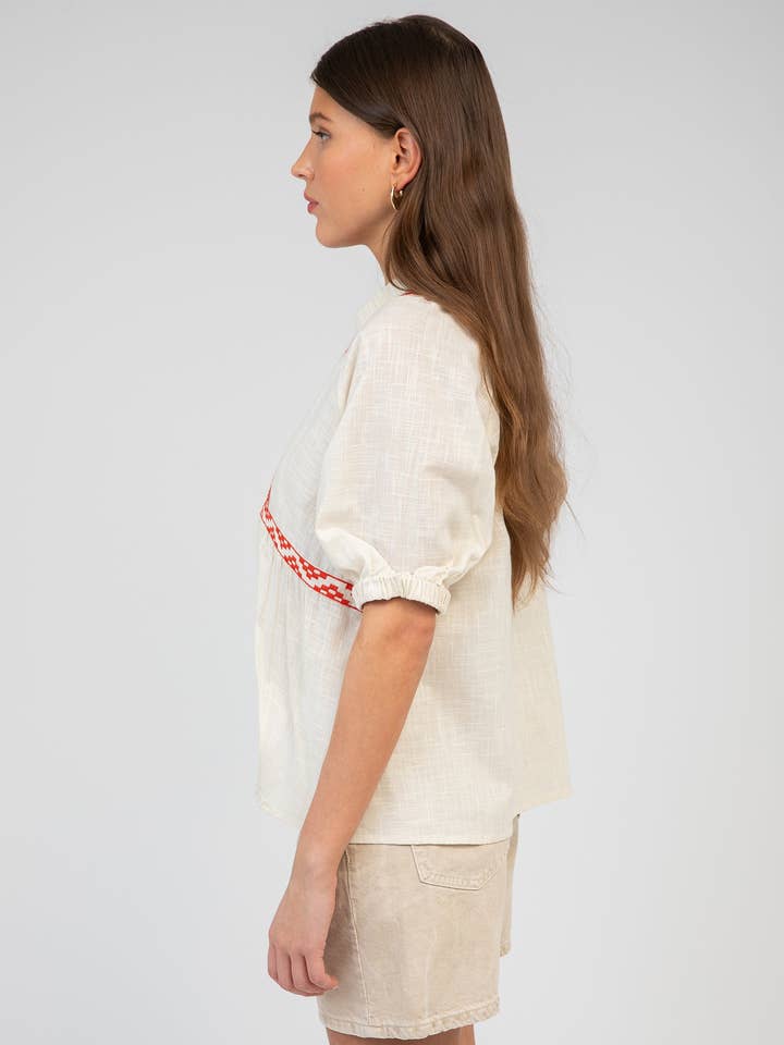 An'ge - Wholesale Buttoned-down shirt – Women's - SIAMANY SHIRT ecru3