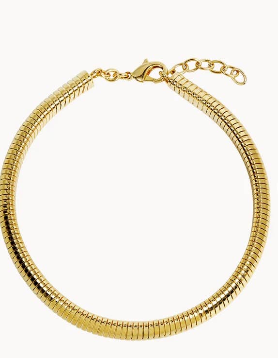 HoopLa - Wholesale Choker/Collar - Tobogas, Cobra Omega Collar Necklace- Steel0