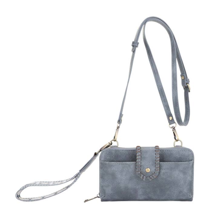 MiMi Wholesale - Wholesale Crossbody Bag - Women's - SV32087WW Jolie Crossbody Wallet With Boho Wrist Strap
