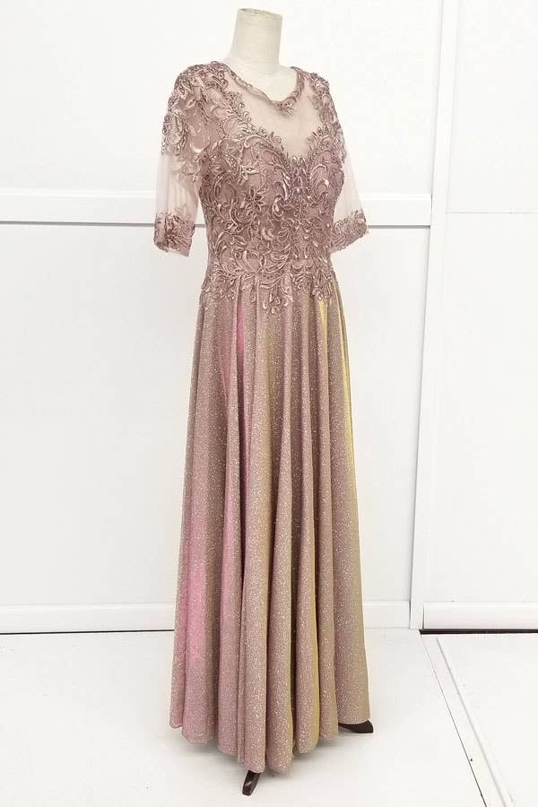 Chicas - Vendita all'ingrosso Vestito - Donna - Abito lungo Missy con maniche 3/4 e tasche J006-S-4XL25