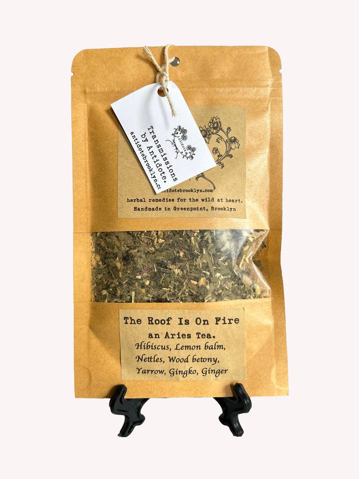 ARIES Zodiac Tea Blend, taket är i brand för wholesale av Antidote Apothecary