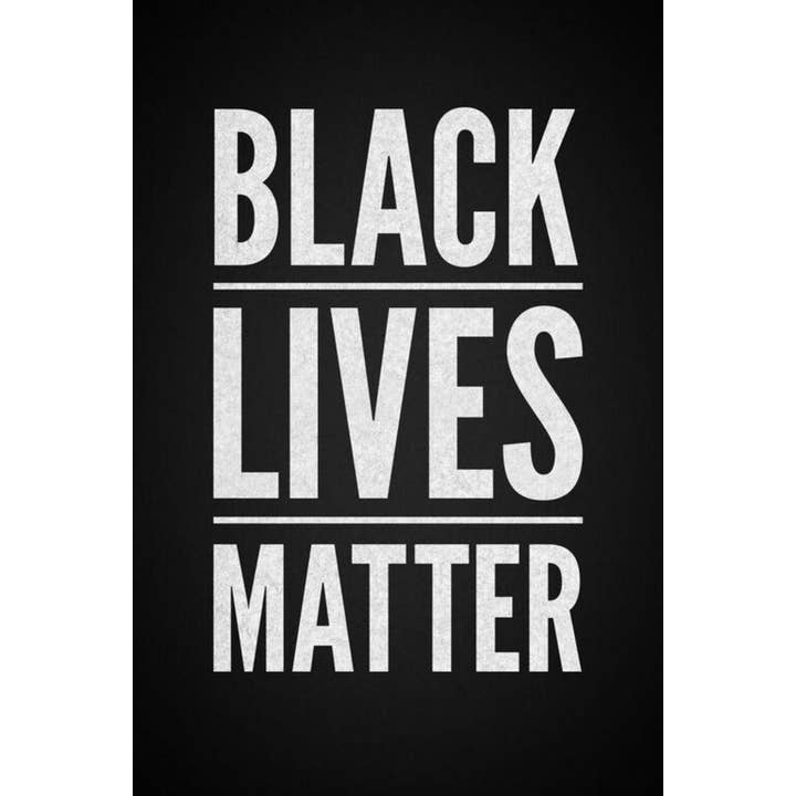 Gotham Gifts - Venta al por mayor Pósteres - Póster Black Lives Matter, armonía racial e igualdad, 24 x 36