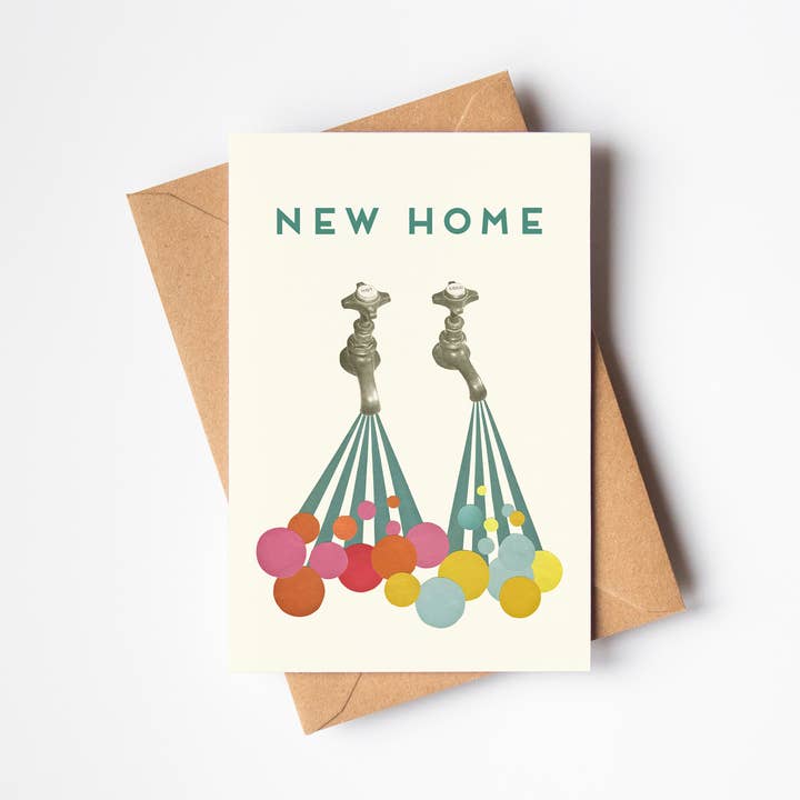 Carte de vœux Soapsuds New Home pour la vente par Cassia Beck