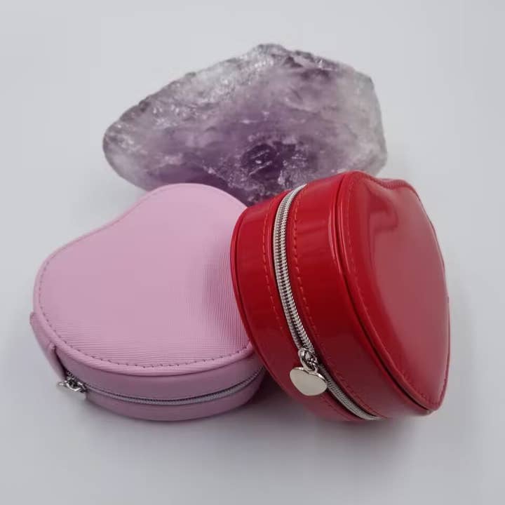 magnolia jewelry - Wholesale Jewelry Box/Organizer - Leather Heart Jewelry Box Jewelry Travel Case